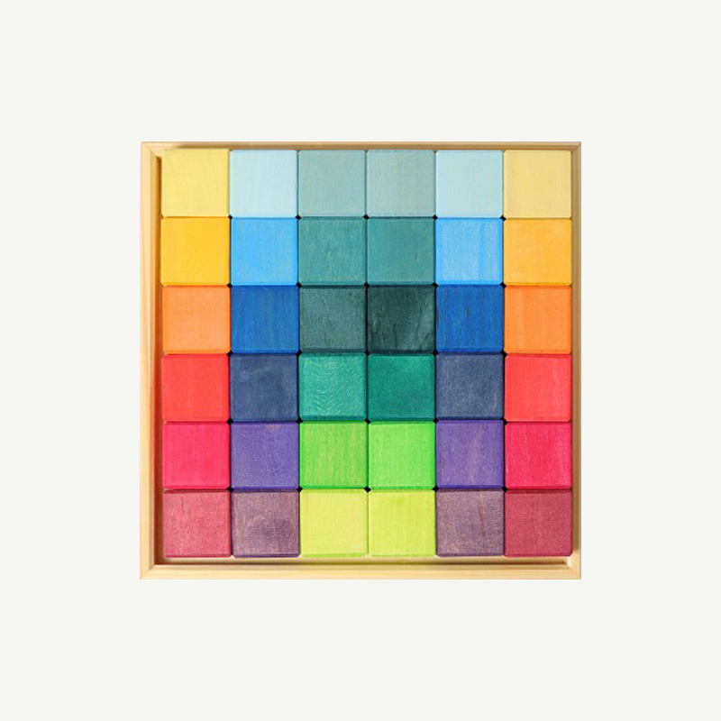 Rainbow Mosaic Blocks